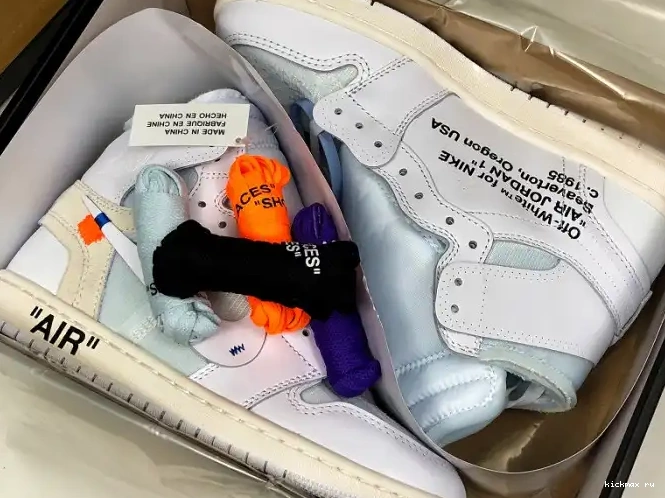 Rep Kickmax Jordan White Air Retro Off-White 1 AQ0818-100 High 0528